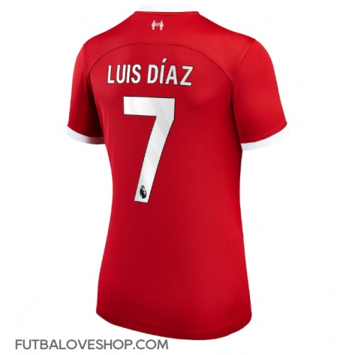 Dres Liverpool Luis Diaz #7 Domáci pre Ženy 2023-24 Krátky Rukáv